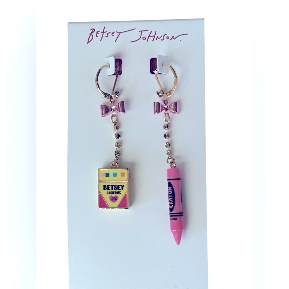 Betsey Johnson Crayon Earrings